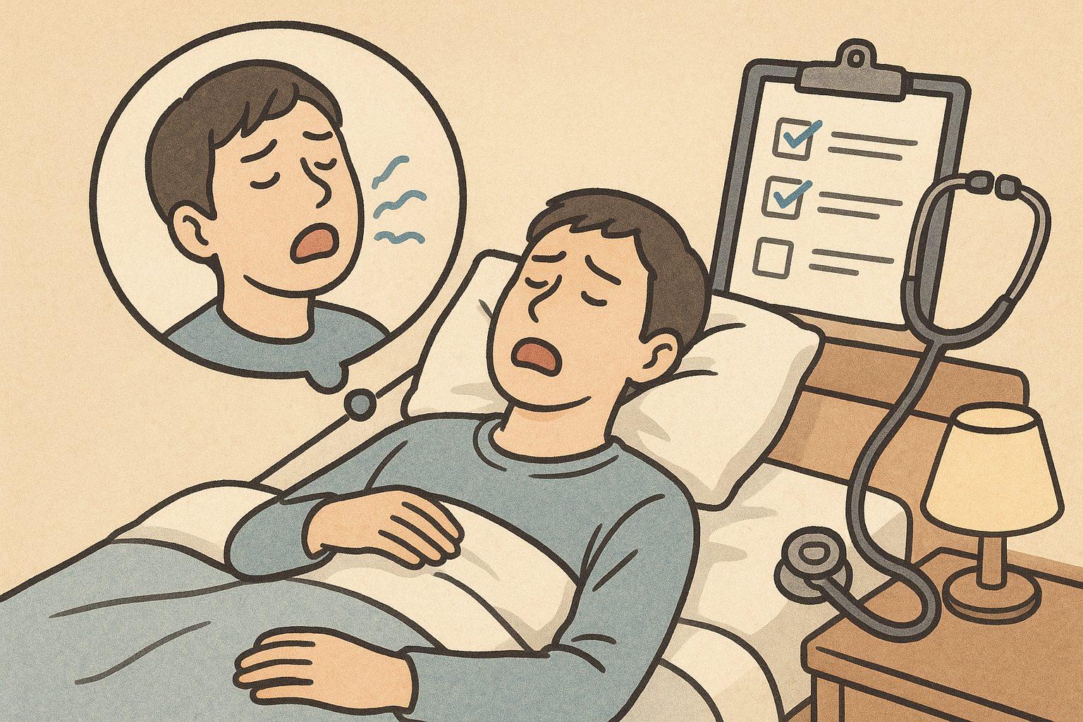 睡眠時無呼吸症候群かもしれないと感じたら?自宅でできるチェックと受診の流れ