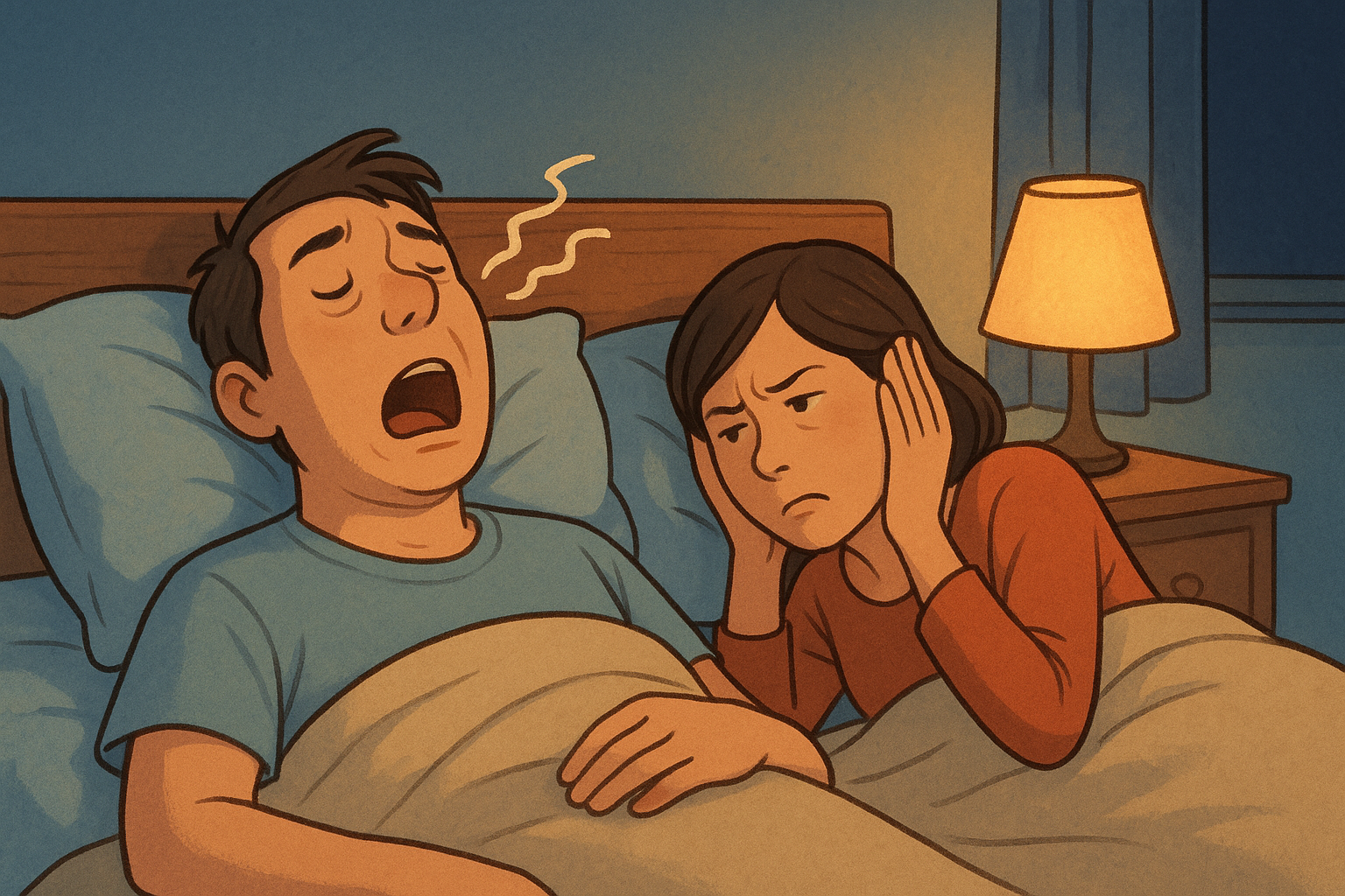 うるさいいびきには、まず寝る姿勢と環境を見直すことが大切